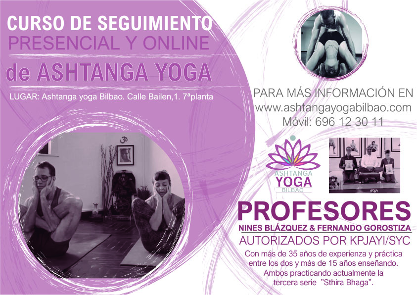 Curso de seguimiento para estudiantes sin profesor con Nines y Fernando de Ashtanga Yoga Bilbao