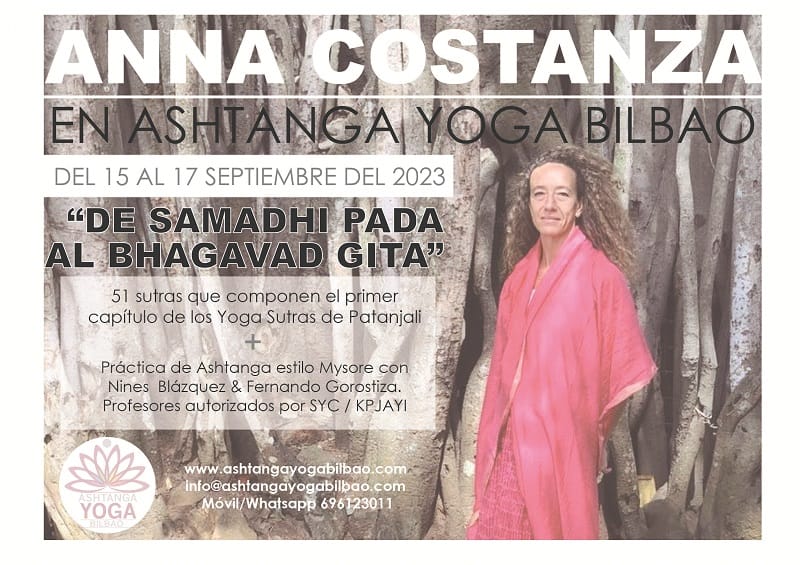 Un fin de semana para indagar en los secretos de los Yoga Sutras con Anna Costanza.